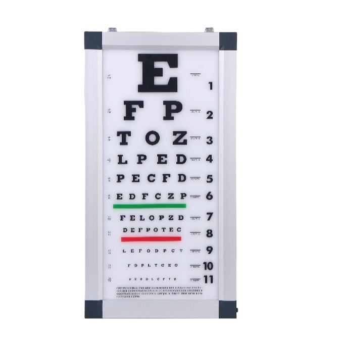 Visual acuity chart for daily use