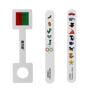 Children Fixation Bar with Red Green Anti-Suppression Check Vision Tester Cartoon Pattern Fixation Stick Kid Fixation Stick