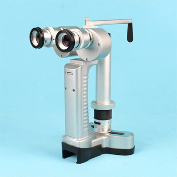 Quality Portable Slit Lamp Microscope LED Lamp With Aluminum Carry Case 2 Batteries