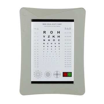Near Visual Acuity Chart Ophthalmic Vision Chart 2 Optotype Panels Battery DC Power Supply