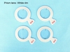 5pcs Trial lens for trial lens set Fill up missing or broken lenses Plastic rim