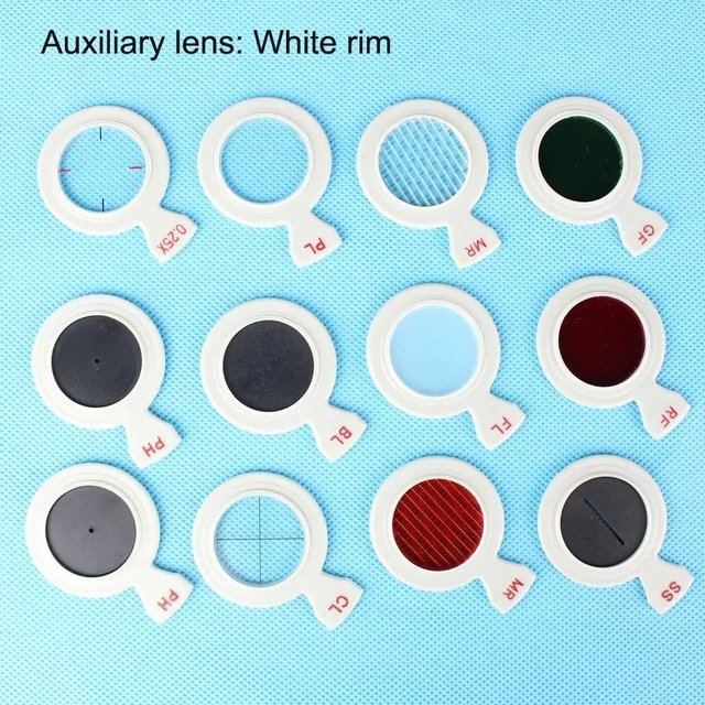 1pc Auxiliary Optical Ophthalmic Lens Trial Lens For Trial Lens Set Plastic rim DIA 26mm