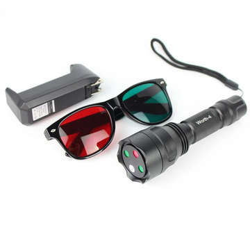 Worth 4 Dot Test Light W4LT with Red Green Glasses Penlight Ophthalmic Tester Nice Storage Case