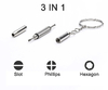 100pcs Multifunction 3 In 1 Keychain Screwdriver Glasses Phone Watch Repair Tool