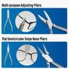 Optical Glasses Repair Plier Screwdriver Tweezer Wire Hook Set Eyeglasses Maintenance Hand Tool Kit Nylon Pocket