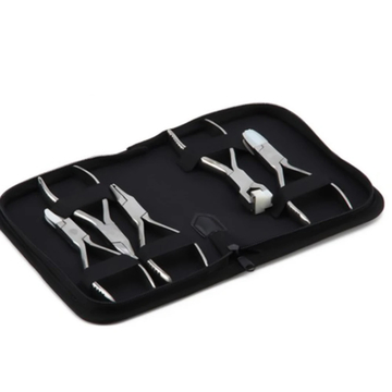 5Pcs Optical Plier Set Glasses Tool Kit Nylon Pocket