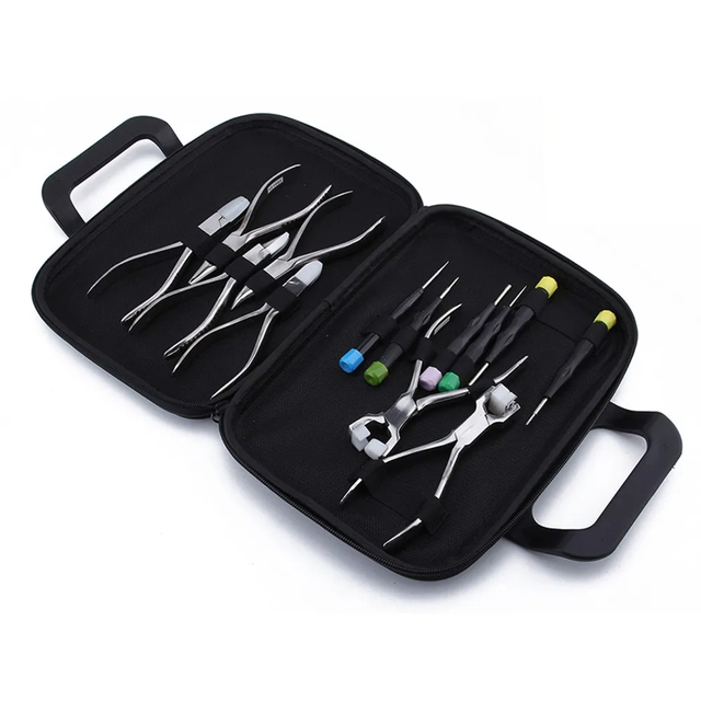 Eyeglasses Plier Set Nose Pad Temple Bridge Frame Adjusting Optical Frame Glasses Repair Hand Tool Kit SD012