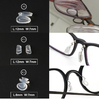 500pcs Free Shipping Air Chamber Eyeglasses Silicone Nose Pads Light Soft Screw Push In