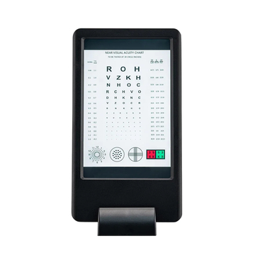 Rechargeable 30cm Near Vision Tester Chart AC Adapter Included Good Price Double Side Display Letter and Tumbling E
