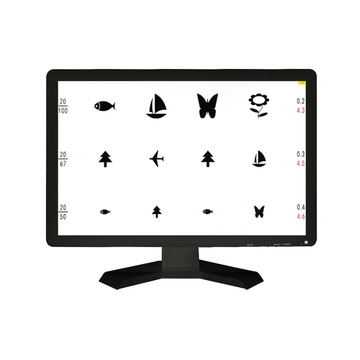 VC-5 Screen TV Set Available Vision Chart Panel Led Visual Acuity Testing Chart 19 Inch Eye Vision