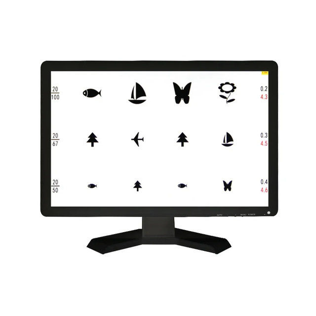 VC-5 Screen TV Set Available Vision Chart Panel Led Visual Acuity Testing Chart 19 Inch Eye Vision