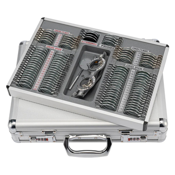 Optometry Equipment 104 Trial Lens Set Metal Rims Aluminium Case with Free Trial Frame