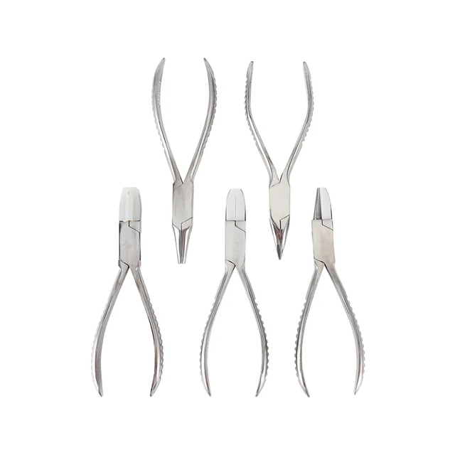 7pcs Eyeglasses Pliers and Screwdriver Set Stainless Steel Optic Eye Glasses Optician Eyeglasses Optical Pliers Tools Kit