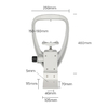 Optical Instrument Chin Rest Forehead Bracket Set for Auto Refractometer and Other Devices