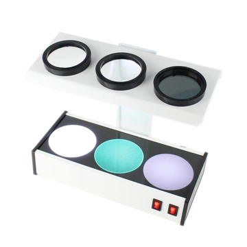 Multi Function Lens Tester Stress Detector Scratch Injury Inspector 3 in 1 Optical Lab Tool