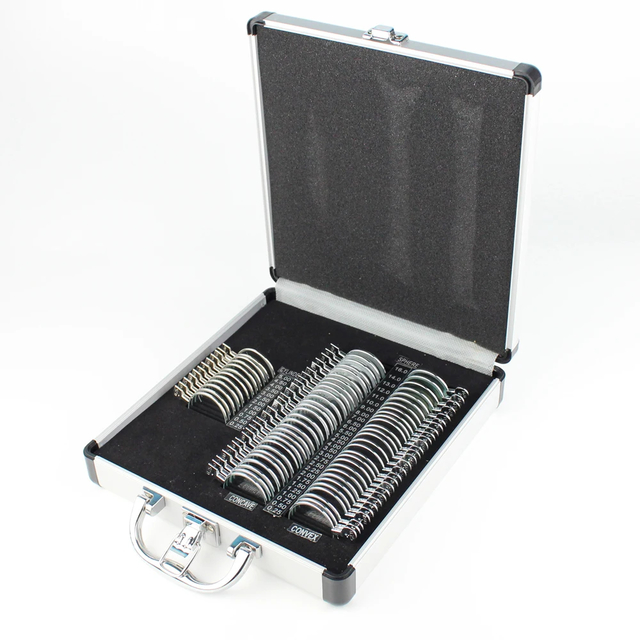 Trial Lens Set Optical Trial Lens Case 68pcs Ophthalmic Instrument Aluminum Case