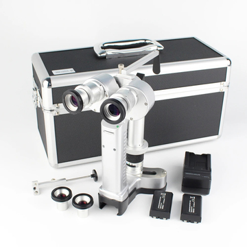 Portable Slit Lamp Ophthalmic Handheld Microscope With Aluminum Carry Case