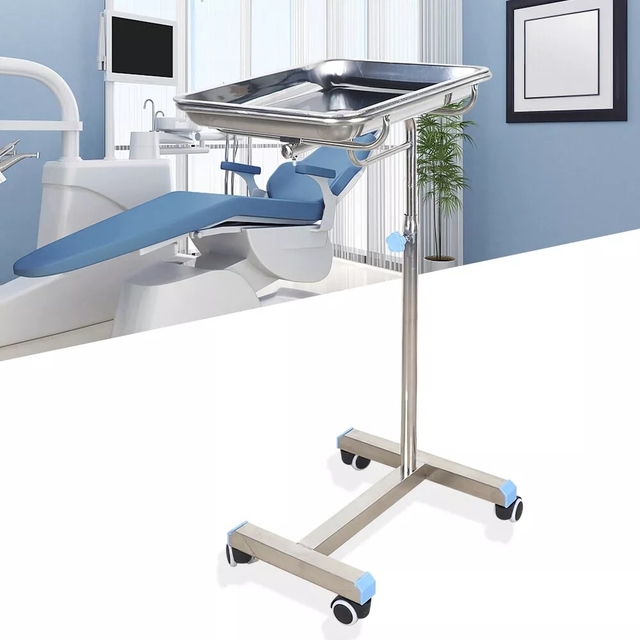 Clinics Beauty Salon Rolling Cart Tray Trolley Dentistry Trolley Stainless Steel