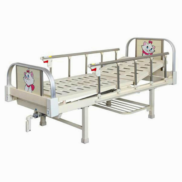 1 Function Hospital Children Bed With 5-Crank Al-Alloy Handrails AG-CB001