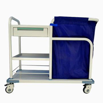 AG-SS017B Hospital Cold Rolled Steel Linen Trolley With Drawer