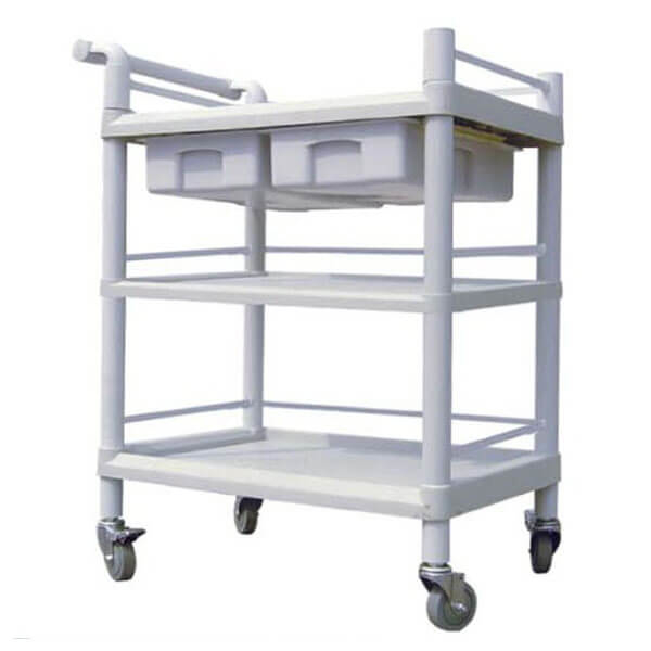 Hospital ABS Utility Trolley With Drawers AG-UTB07