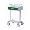 Powder Coating Steel Medical Trolley On Wheels With One Small Drawer AG-GS007