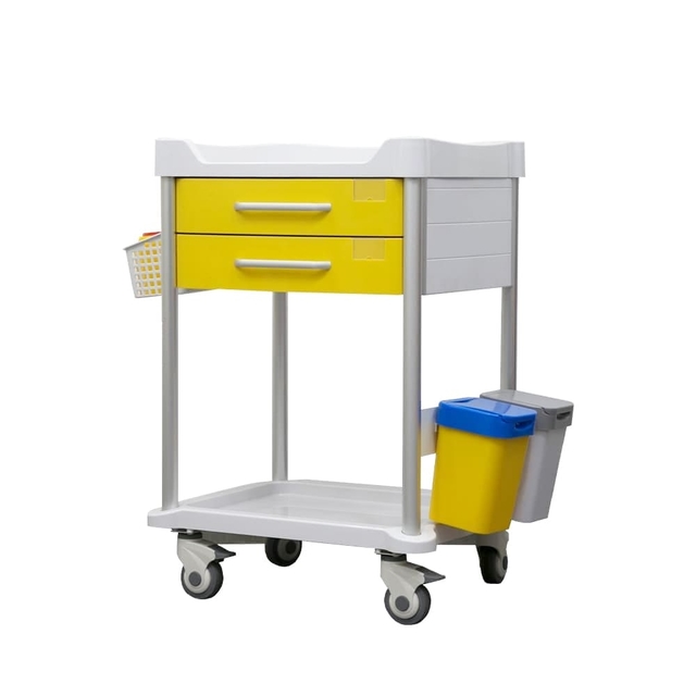 AG-P1 Titanium Alloy Columns Resuscitation Treatment Laptop Mobile Medical Trolley