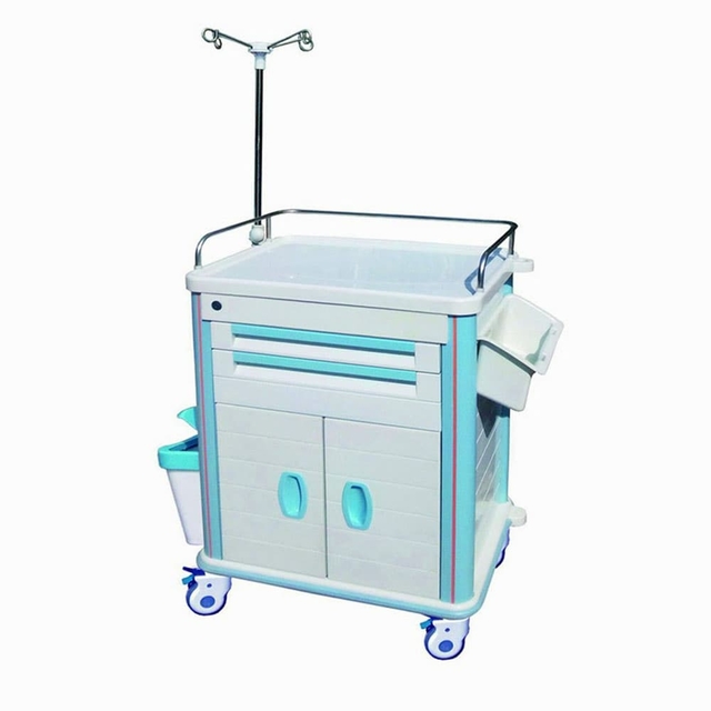 AG-ET015B1 Hospital ABS Material Medical Cart