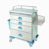 Medical Crash Cart with Cold Rolled Steel Powder Treatment AG-AT019