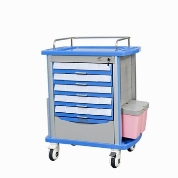 Double-Sided ABS Medication Trolley AG-MT011A1