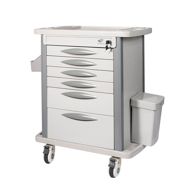 AG-MT003B3 Medical ABS Medicine Trolley