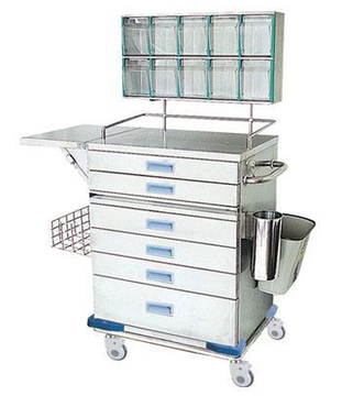 AG-AT015 Powder Coating Steel Anesthesia Trolley