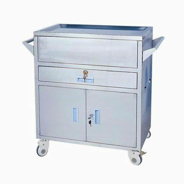 AG-ET023 Medical Emergency Treatment Cart with a Cover