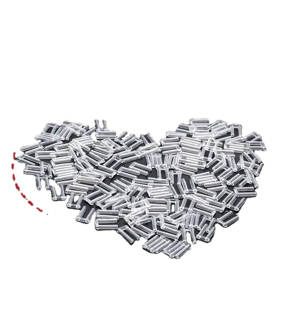 200pcs Rimless Glasses Double Rubber Plug Lock Bushings Eyeglasses Plastic Double Bushing Pins