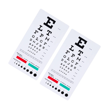 2024 Far Near Vision Standardized Eye Chart Visual Testing Pocket Eye Chart, Snellen Pocket Eye Chart Rosenbaum Pocket